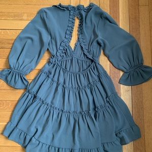 Vici green dress. Size small. Gently worn. Pretty open back detail!